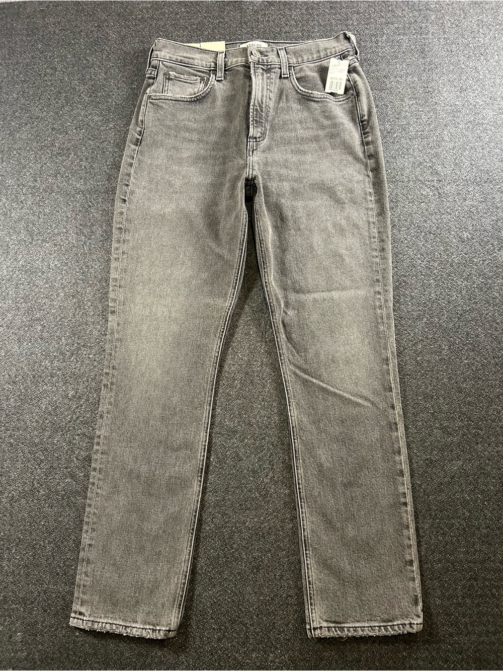 Agolde Merrel Mid-Rise Straight Leg Jeans Women 27 In Gamble Gray A9021B-1372